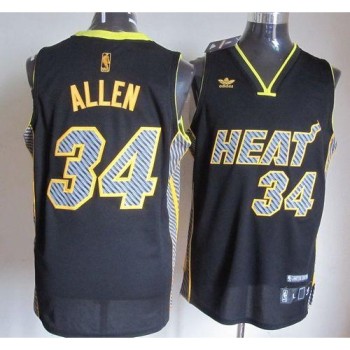 Heat #34 Ray Allen Black Electricity Fashion Stitched NBA Jersey Heat #34 Ray Allen Black Electricity Fashion Stitched NBA Jersey