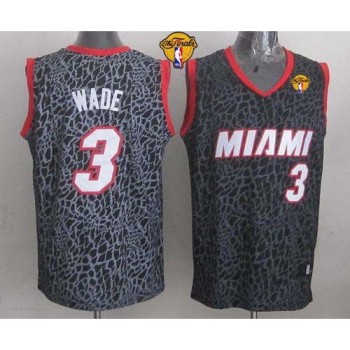 Heat #3 Dwyane Wade Black Crazy Light Finals Patch Stitched NBA Jersey Heat #3 Dwyane Wade Black Crazy Light Finals Patch Stitched NBA Jersey