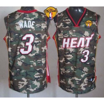 Heat #3 Dwyane Wade Camo Stealth Collection Finals Patch Stitched NBA Jersey Heat #3 Dwyane Wade Camo Stealth Collection Finals Patch Stitched NBA Jersey