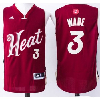 Heat #3 Dwyane Wade Red 2015-2016 Christmas Day Stitched NBA Jersey Heat #3 Dwyane Wade Red 2015-2016 Christmas Day Stitched NBA Jersey