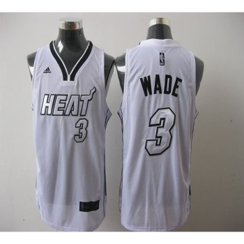 Heat #3 Dwyane Wade Silver No. White Stitched NBA Jersey Heat #3 Dwyane Wade Silver No. White Stitched NBA Jersey