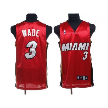 Heat #3 Dwyane Wade Stitched Red NBA Jersey Heat #3 Dwyane Wade Stitched Red NBA Jersey