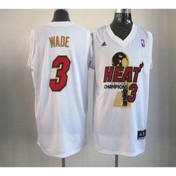 Heat #3 Dwyane Wade White 2012 NBA Champions Stitched NBA Jersey Heat #3 Dwyane Wade White 2012 NBA Champions Stitched NBA Jersey