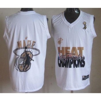 Heat #3 Dwyane Wade White 2013 NBA Finals Champions Stitched NBA Jersey Heat #3 Dwyane Wade White 2013 NBA Finals Champions Stitched NBA Jersey