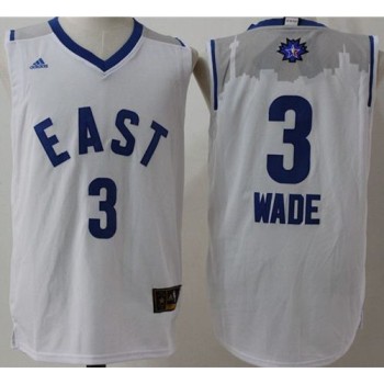Heat #3 Dwyane Wade White 2016 All Star Stitched NBA Jersey Heat #3 Dwyane Wade White 2016 All Star Stitched NBA Jersey