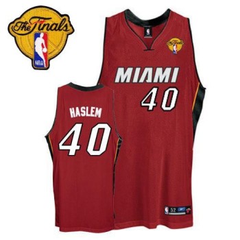 Heat #40 Udonis Haslem Red Finals Patch Stitched NBA Jersey Heat #40 Udonis Haslem Red Finals Patch Stitched NBA Jersey