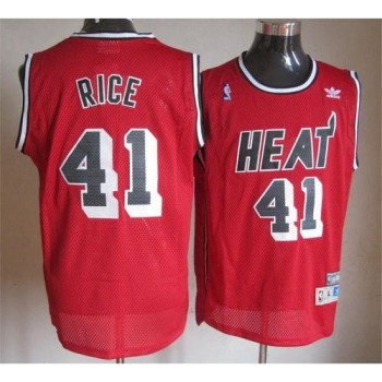 Heat #41 Glen Rice Red Throwback Stitched NBA Jersey Heat #41 Glen Rice Red Throwback Stitched NBA Jersey