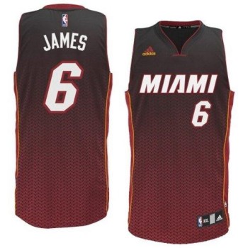 Heat #6 LeBron James Black Resonate Fashion Swingman Stitched NBA Jersey Heat #6 LeBron James Black Resonate Fashion Swingman Stitched NBA Jersey