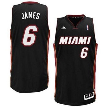 Heat #6 LeBron James Black Revolution 30  Heat #6 LeBron James Black Revolution 30