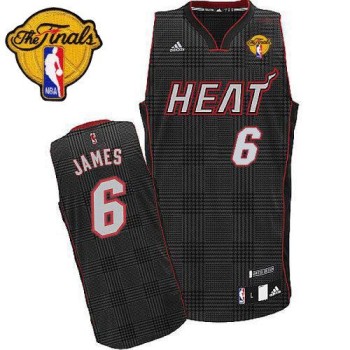 Heat #6 LeBron James Black Rhythm Fashion With Finals Patch Stitched NBA Jersey Heat #6 LeBron James Black Rhythm Fashion With Finals Patch Stitched NBA Jersey
