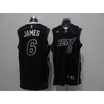 Heat #6 LeBron James Black Shadow Stitched NBA Jersey Heat #6 LeBron James Black Shadow Stitched NBA Jersey