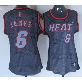 Heat #6 LeBron James Black Women's Rhythm Fashion Stitched NBA Jersey Heat #6 LeBron James Black Women's Rhythm Fashion Stitched NBA Jersey