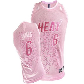 Heat #6 LeBron James Pink Women Fashion Stitched NBA Jersey Heat #6 LeBron James Pink Women Fashion Stitched NBA Jersey