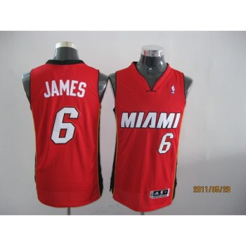 Heat #6 LeBron James Revolution 30 Red Stitched NBA Jersey Heat #6 LeBron James Revolution 30 Red Stitched NBA Jersey