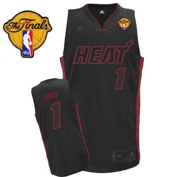 Heat Finals Patch #1 Chris Bosh Black With Black&Red No. Stitched NBA Jersey Heat Finals Patch #1 Chris Bosh Black With Black&Red No. Stitched NBA Jersey