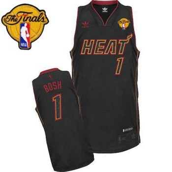 Heat Finals Patch #1 Chris Bosh Carbon Fiber Fashion Black Stitched NBA Jersey Heat Finals Patch #1 Chris Bosh Carbon Fiber Fashion Black Stitched NBA Jersey