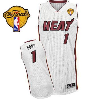 Heat Finals Patch #1 Chris Bosh Revolution 30 White Stitched NBA Jersey Heat Finals Patch #1 Chris Bosh Revolution 30 White Stitched NBA Jersey