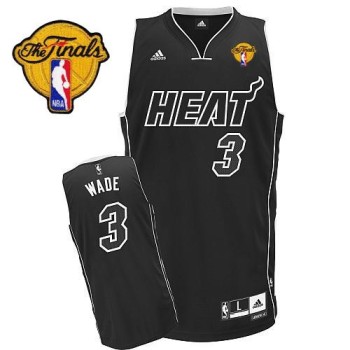 Heat Finals Patch #3 Dwyane Wade Black Shadow Stitched NBA Jersey Heat Finals Patch #3 Dwyane Wade Black Shadow Stitched NBA Jersey