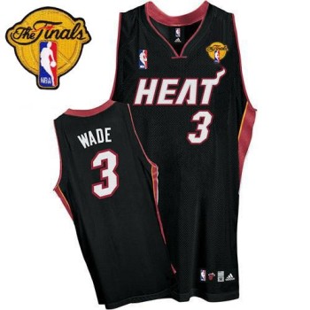 Heat Finals Patch #3 Dwyane Wade Black Stitched NBA Jersey Heat Finals Patch #3 Dwyane Wade Black Stitched NBA Jersey