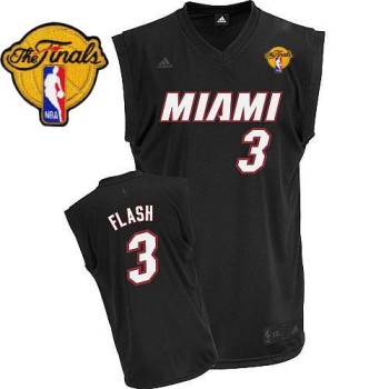 Heat Finals Patch #3 Dwyane Wade Flash Fashion Black Stitched NBA Jersey Heat Finals Patch #3 Dwyane Wade Flash Fashion Black Stitched NBA Jersey
