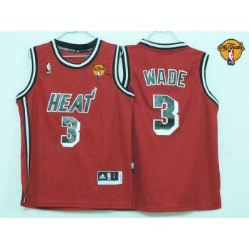 Heat Finals Patch #3 Dwyane Wade Red Hardwood Classics Nights Stitched Youth NBA Jersey Heat Finals Patch #3 Dwyane Wade Red Hardwood Classics Nights Stitched Youth NBA Jersey