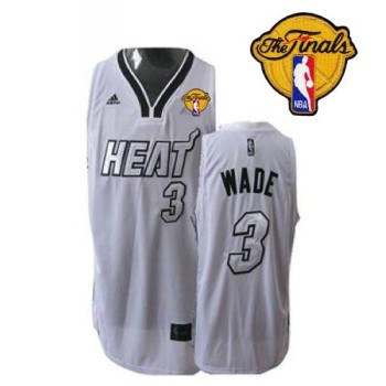 Heat Finals Patch #3 Dwyane Wade Silver No. White Stitched NBA Jersey Heat Finals Patch #3 Dwyane Wade Silver No. White Stitched NBA Jersey