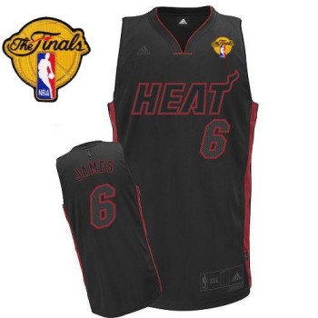 Heat Finals Patch #6 LeBron James Black With Black&Red No. Stitched NBA Jersey Heat Finals Patch #6 LeBron James Black With Black&Red No. Stitched NBA Jersey