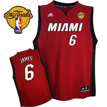 Heat Finals Patch #6 LeBron James Red Stitched Youth NBA Jersey Heat Finals Patch #6 LeBron James Red Stitched Youth NBA Jersey