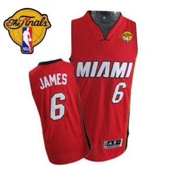 Heat Finals Patch #6 LeBron James Revolution 30 Red Stitched NBA Jersey Heat Finals Patch #6 LeBron James Revolution 30 Red Stitched NBA Jersey