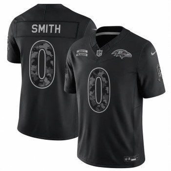 Men's Baltimore Ravens #0 Roquan Smith Nike Black 2026 Salute to Service Vapor F.U.S.E. Limited Jersey