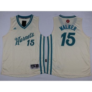 Hornets #15 Kemba Walker Cream 2015-2016 Christmas Day Stitched Youth NBA Jersey Hornets #15 Kemba Walker Cream 2015-2016 Christmas Day Stitched Youth NBA Jersey