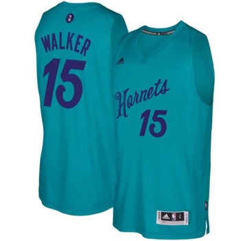 Hornets #15 Kemba Walker Teal 2016-2017 Christmas Day Stitched NBA Jersey Hornets #15 Kemba Walker Teal 2016-2017 Christmas Day Stitched NBA Jersey