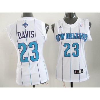 Hornets #23 Anthony Davis White Women's Home Stitched NBA Jersey Hornets #23 Anthony Davis White Women's Home Stitched NBA Jersey