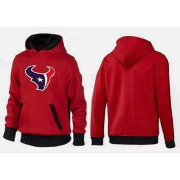 Houston Texans Logo Pullover Hoodie Red & Black Houston Texans Logo Pullover Hoodie Red & Black