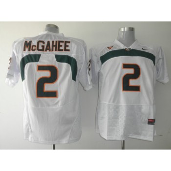 Hurricanes #2 Willis McGahee White Stitched NCAA Jerseys