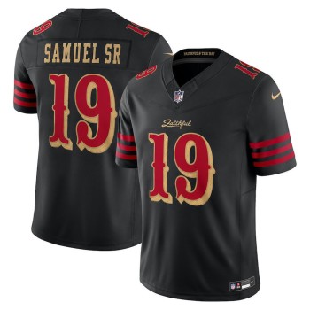 Men's San Francisco 49ers #19 Deebo Samuel Sr. Black Rivalries Collection Vapor F.U.S.E. Limited Jersey