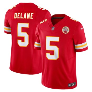 Men's Kansas City Chiefs #5 Mansoor Delane Red 2026 NFL Draft Vapor F.U.S.E. Limited Jersey