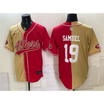 Youth San Francisco 49ers #19 Deebo Samuel Red Split Stitched Jersey