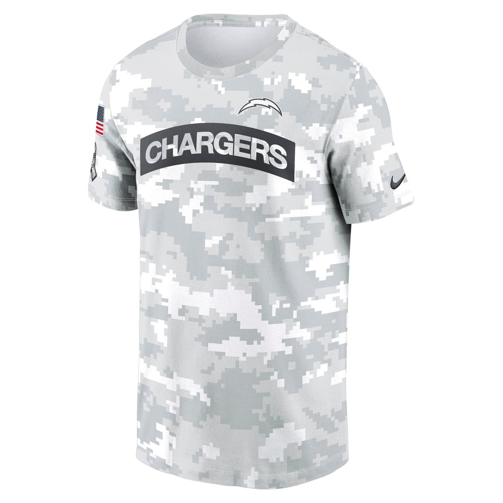 Men's Los Angeles Chargers Arctic Camo 2024 Salute To Service Performance T-Shirt