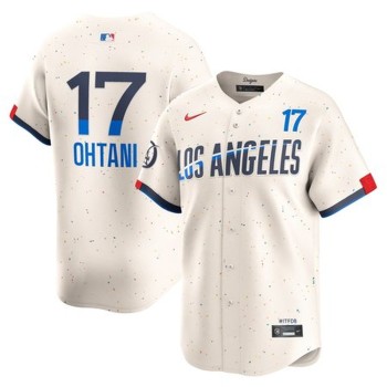 Men's Los Angeles Dodgers #17 Shohei Ohtani Cream 2024 City Connect Limited Player Jersey Men's Los Angeles Dodgers #17 Shohei Ohtani Cream 2024 City Connect Limited Player Jersey