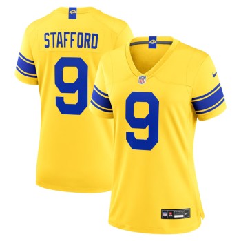 Women's Los Angeles Rams #9 Matthew Stafford Nike Classic Sol Game Jersey