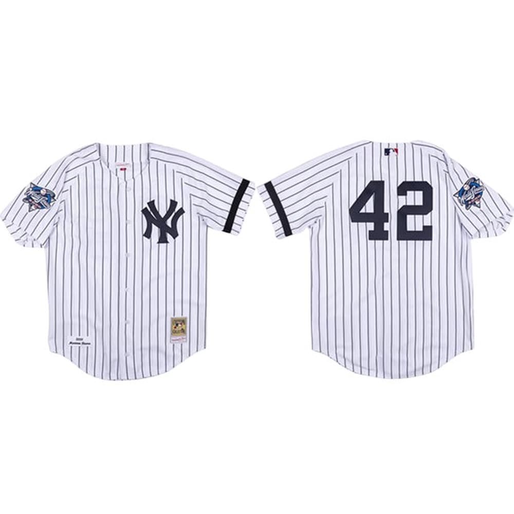 Youth New York Yankees #42 Mariano Rivera White 2000 Stitched Baseball Jersey