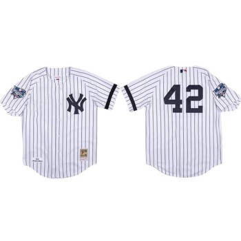Youth New York Yankees #42 Mariano Rivera White 2000 Stitched Baseball Jersey