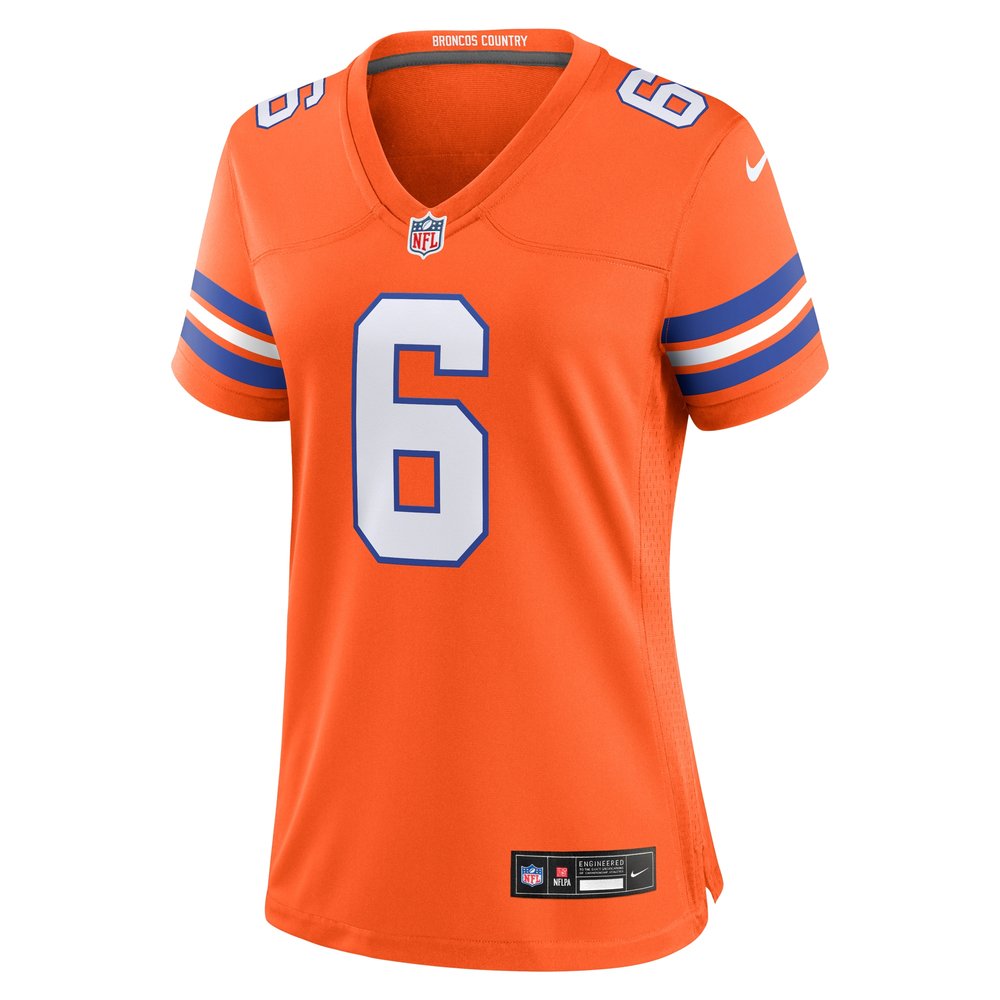 Women's Denver Broncos P.J. Locke III Orange Mile High Collection 1977 Throwback Player Game Jersey Women's Denver Broncos P.J. Locke III Orange Mile High Collection 1977 Throwback Player Game Jersey