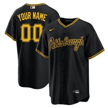 Youth Pittsburgh Pirates Black Stitched Baseball Custom Jersey