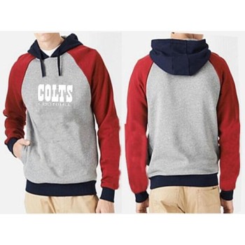 Indianapolis Colts English Version Pullover Hoodie Grey & Red