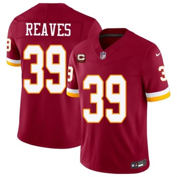Men's Washington Commanders #39 Jeremy Reaves Burgundy 2026 With 2-Star C Patch Vapor F.U.S.E. Limited Jersey Men's Washington Commanders #39 Jeremy Reaves Burgundy 2026 With 2-Star C Patch Vapor F.U.S.E. Limited Jersey