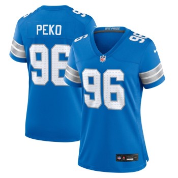 Women's Detroit Lions Kyle Peko Blue Game Jersey Women's Detroit Lions Kyle Peko Blue Game Jersey