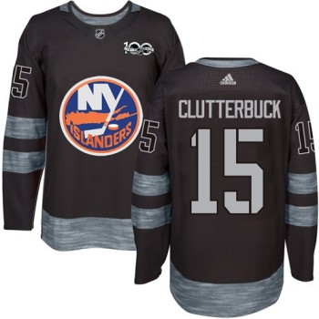 Islanders #15 Cal Clutterbuck Black 1917-2017 100th Anniversary Stitched NHL Jersey Islanders #15 Cal Clutterbuck Black 1917-2017 100th Anniversary Stitched NHL Jersey