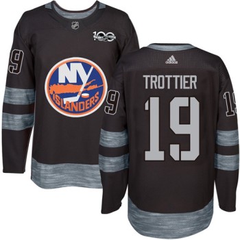 Islanders #19 Bryan Trottier Black 1917-2017 100th Anniversary Stitched NHL Jersey Islanders #19 Bryan Trottier Black 1917-2017 100th Anniversary Stitched NHL Jersey